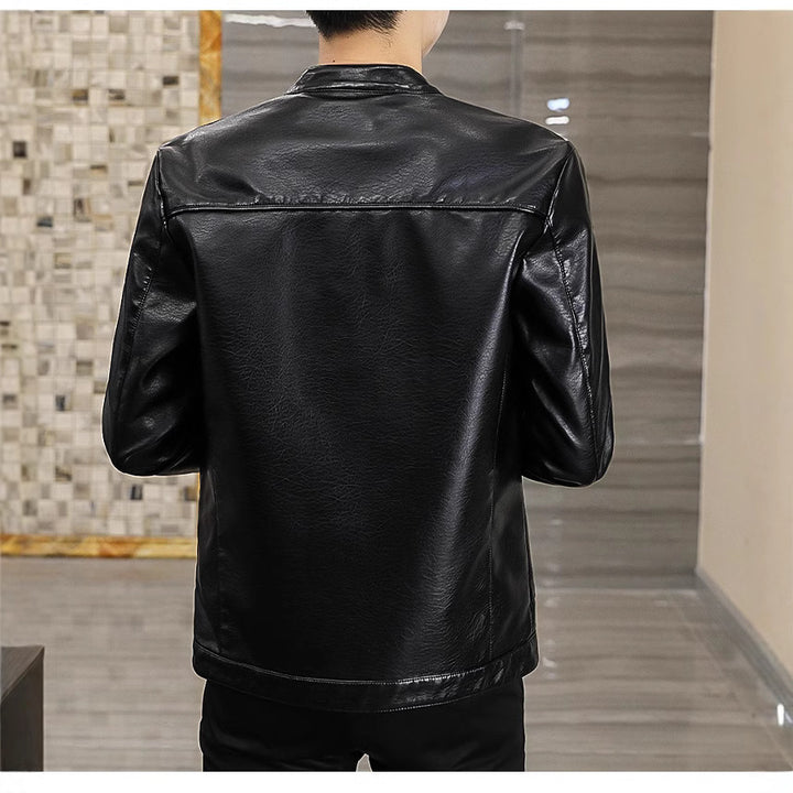 Herren stilvolle Kunstlederjacke Echoarchiv