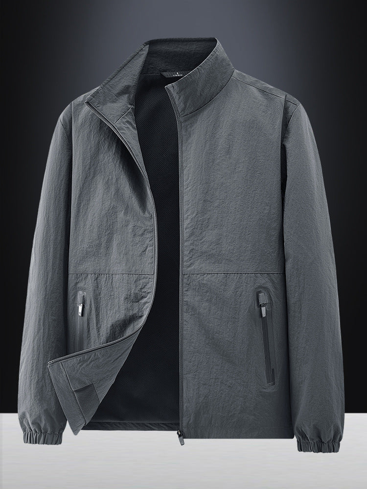 Herren Leichte Outdoorjacke mit hohem Kragen Echo Archiv