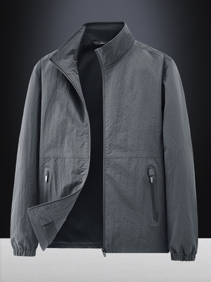 Herren Leichte Outdoorjacke mit hohem Kragen Echo Archiv