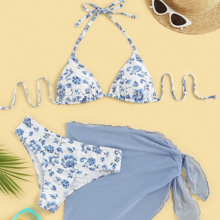 Damen Triangel-Bikini mit elegantem Wickelrock Echo Archiv
