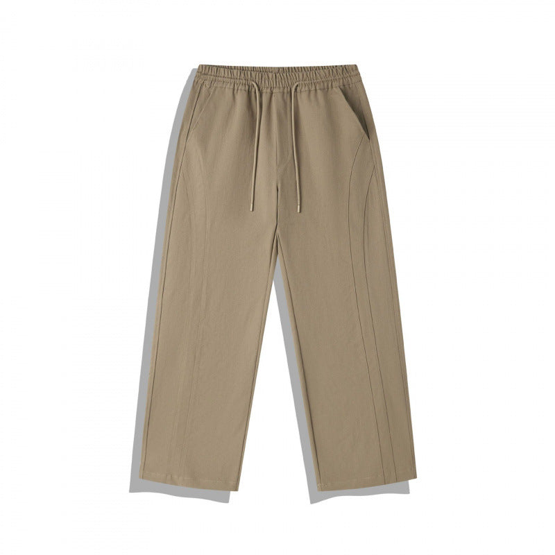 Unisex Weite Relaxed-Hose mit elastischem Bund, Tunnelzug und dekorativer Nahtführung Echo Archiv