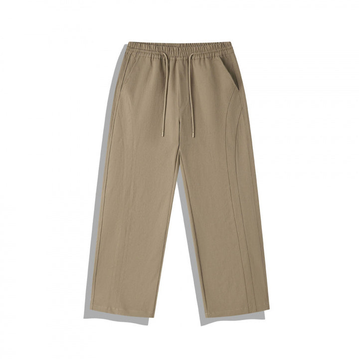 Unisex Weite Relaxed-Hose mit elastischem Bund, Tunnelzug und dekorativer Nahtführung Echo Archiv