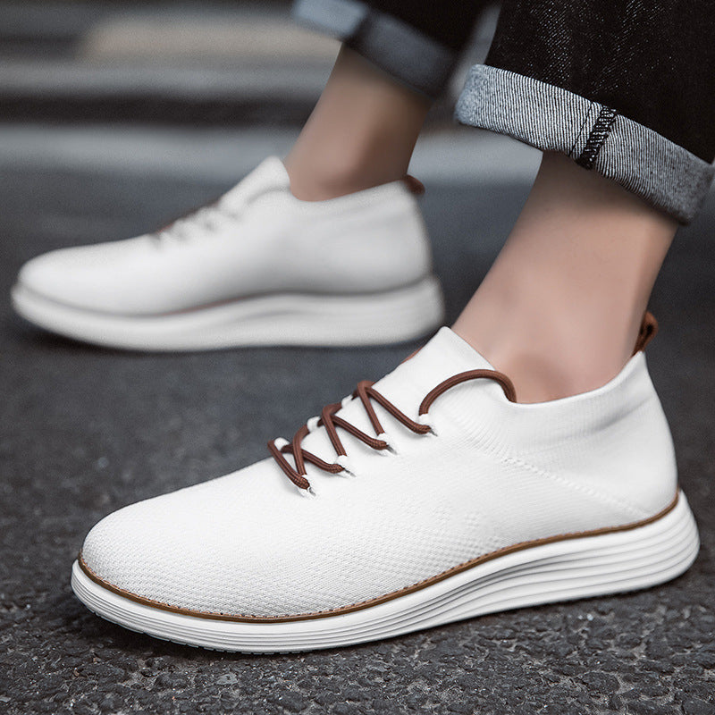 Herren nan elastischer Strick-Sneaker im Sockenschnitt mit gepolstertem Komfortfußbett, flexibler Leichtlaufsohle und dekorativer Schnürung Echo Archiv