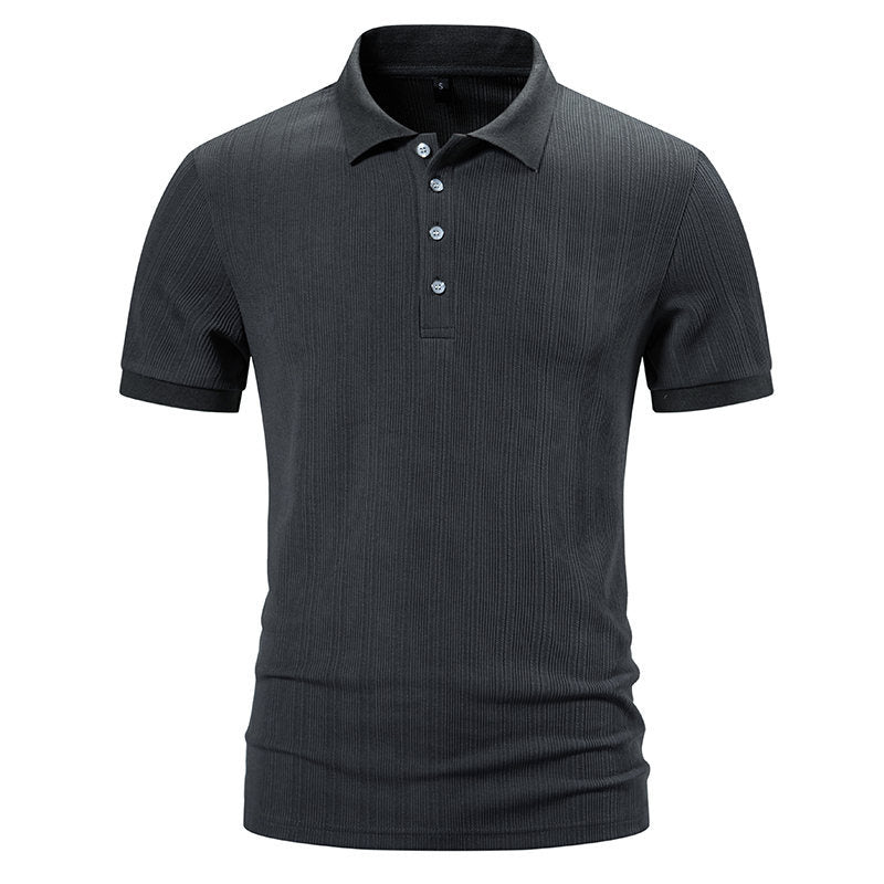 Herren Polohemd mit strukturiertem Design Echoarchiv