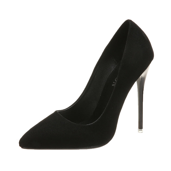 Damen nan spitze Stiletto-Pumps mit Samtoptik und gepolstertem Komfortfußbett Echo Archiv