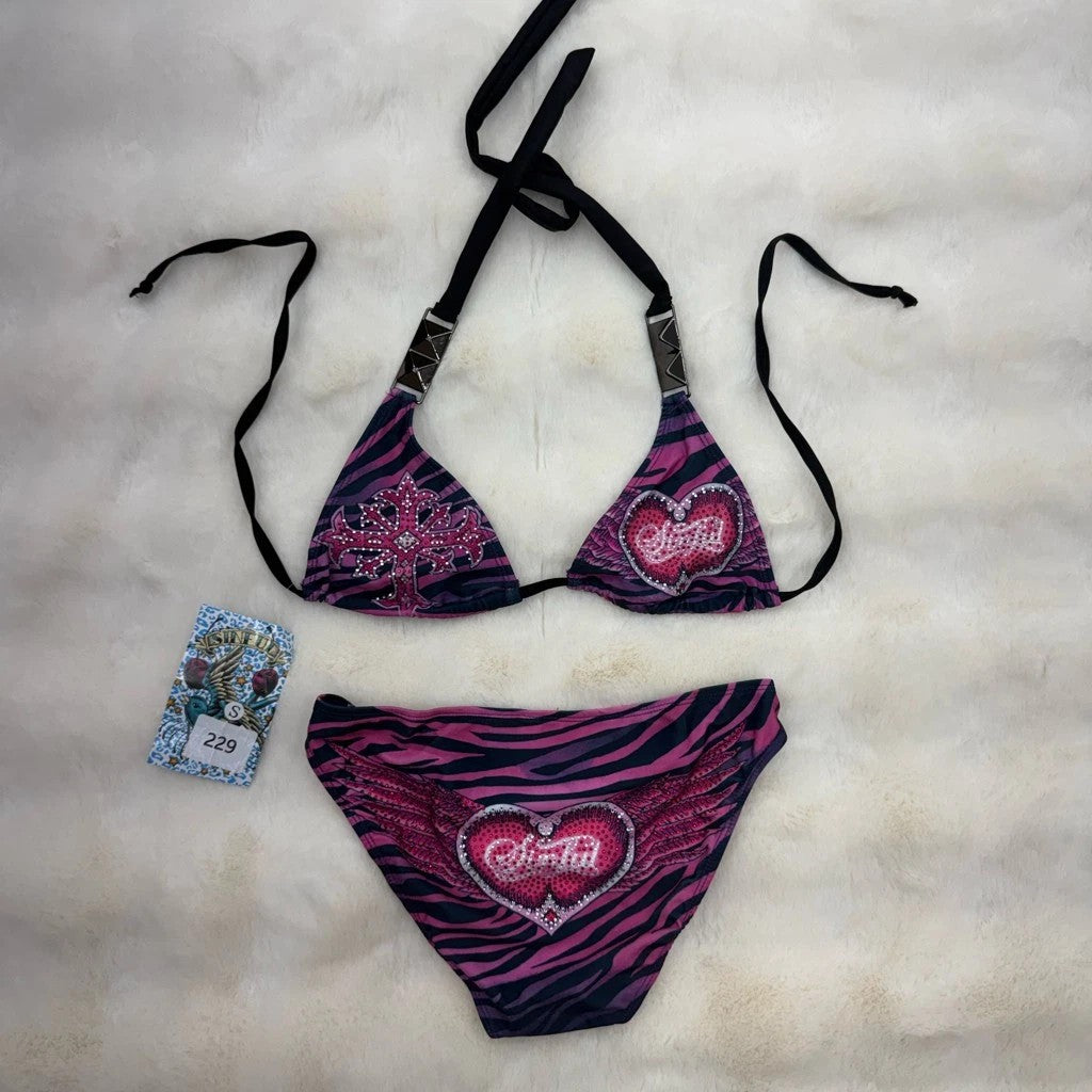 Damen Triangel-Bikini mit Verzierungen Echo Archiv