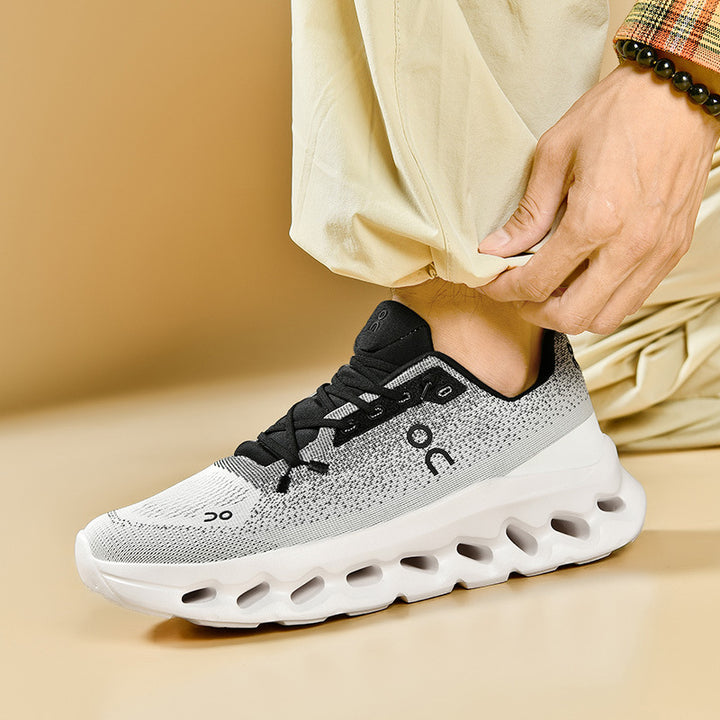 Unisex leichte Performance-Laufschuhe mit Hohlkammer-Zwischensohle und nahtlosem Strickoberteil – Tavélo