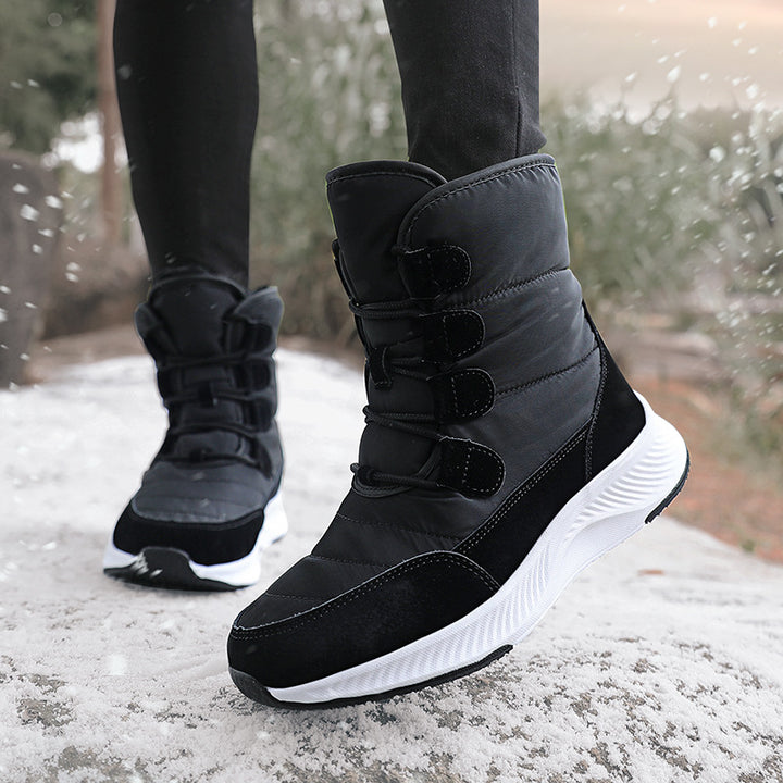 Damen Thermo-Schneestiefel mit gesteppter Isolierung, Teddyfutter und griffiger Profilsohle Echo Archiv