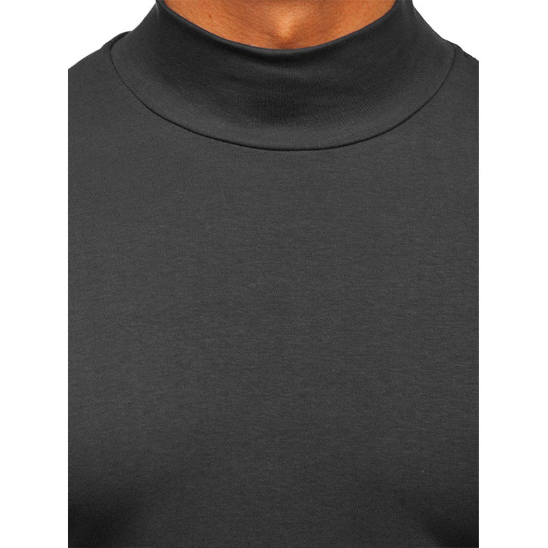 Herren Rollkragen-Langarmshirt aus atmungsaktiver Baumwolle Echoarchiv