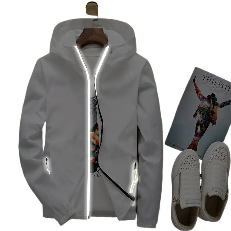 Herren leichte Funktionsjacke mit reflektierenden Details Echoarchiv