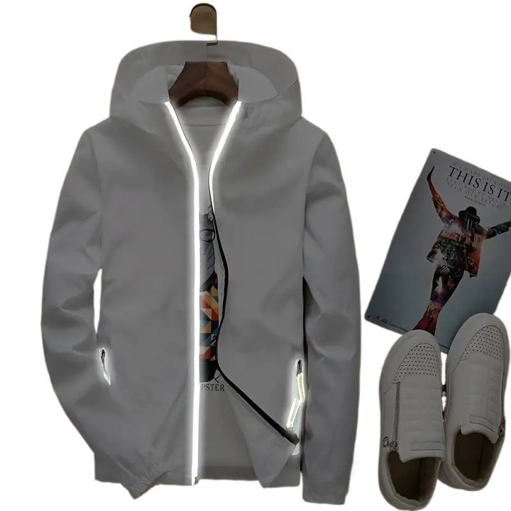 Herren leichte Funktionsjacke mit reflektierenden Details Echoarchiv