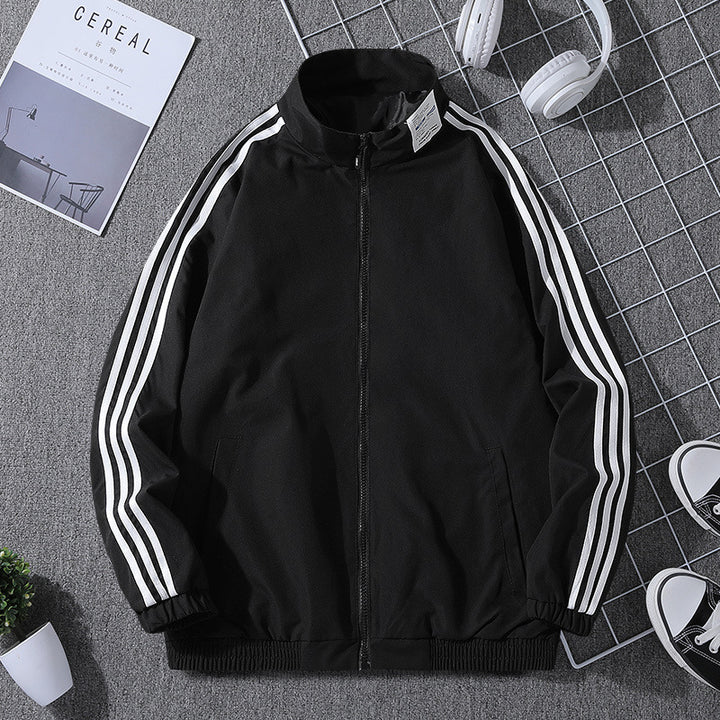 Herren Sportliche Übergangsjacke mit Reißverschluss und seitlichen Taschen Echo Archiv