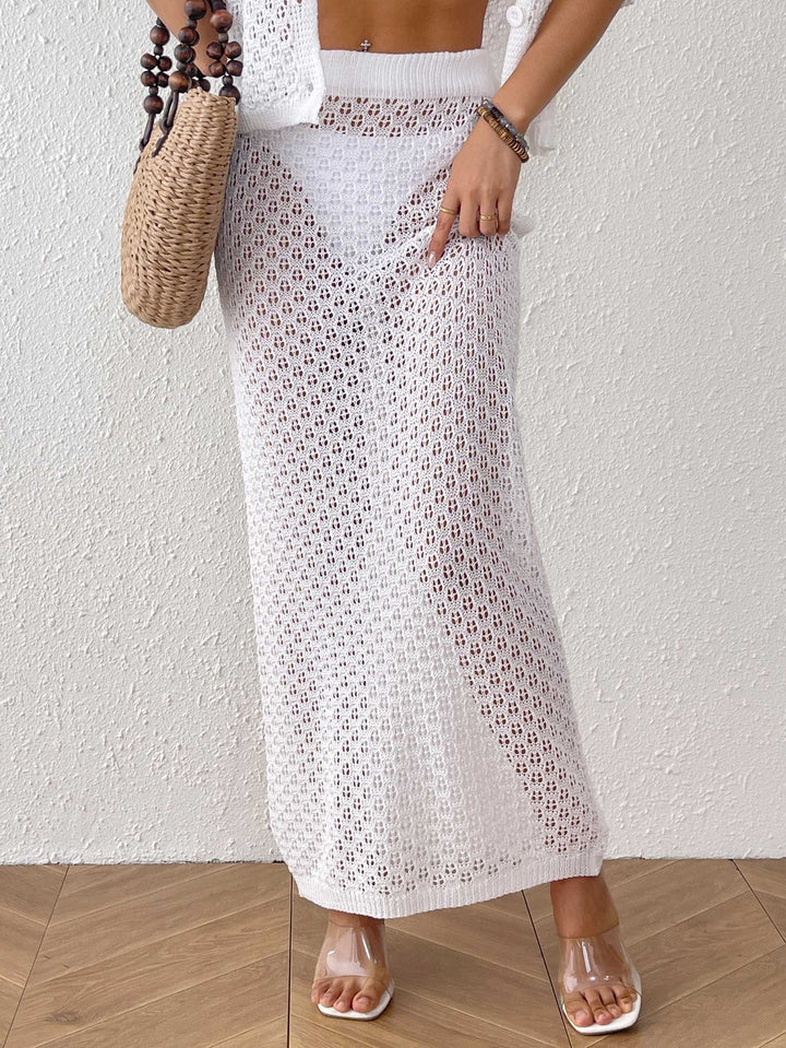 Damen Midikleid aus lockerem Häkelmaterial Echo Archiv