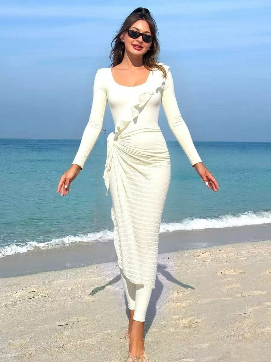 Damen Elegantes Sommerkleid mit Wickeloptik Echo Archiv