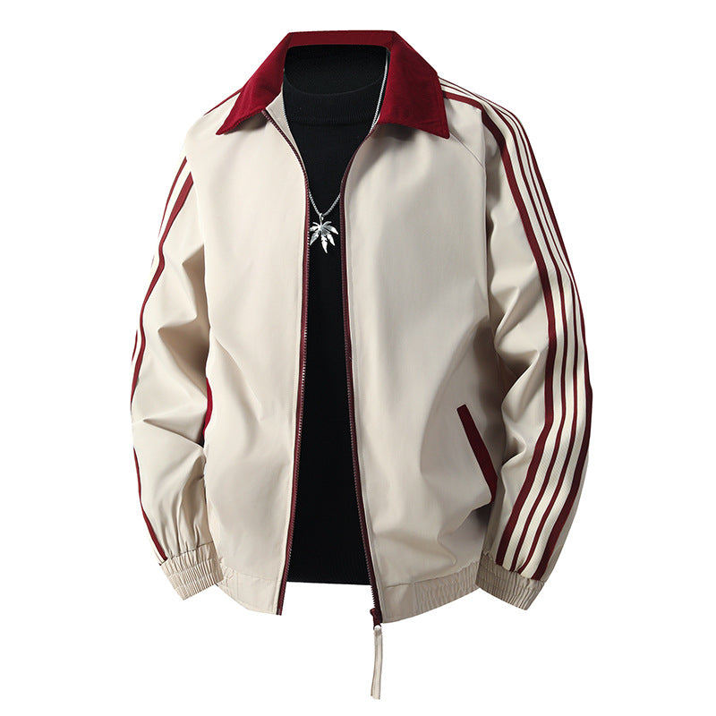 Herren Sportliche Übergangsjacke mit hohem Kragen und elastischen Bündchen Echo Archiv