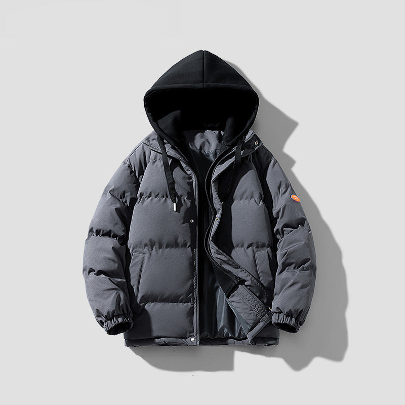 Männer gesteppte Winterjacke mit integriertem Kontrastkapuzeneinsatz und isolierender Thermofüllung – Marzano