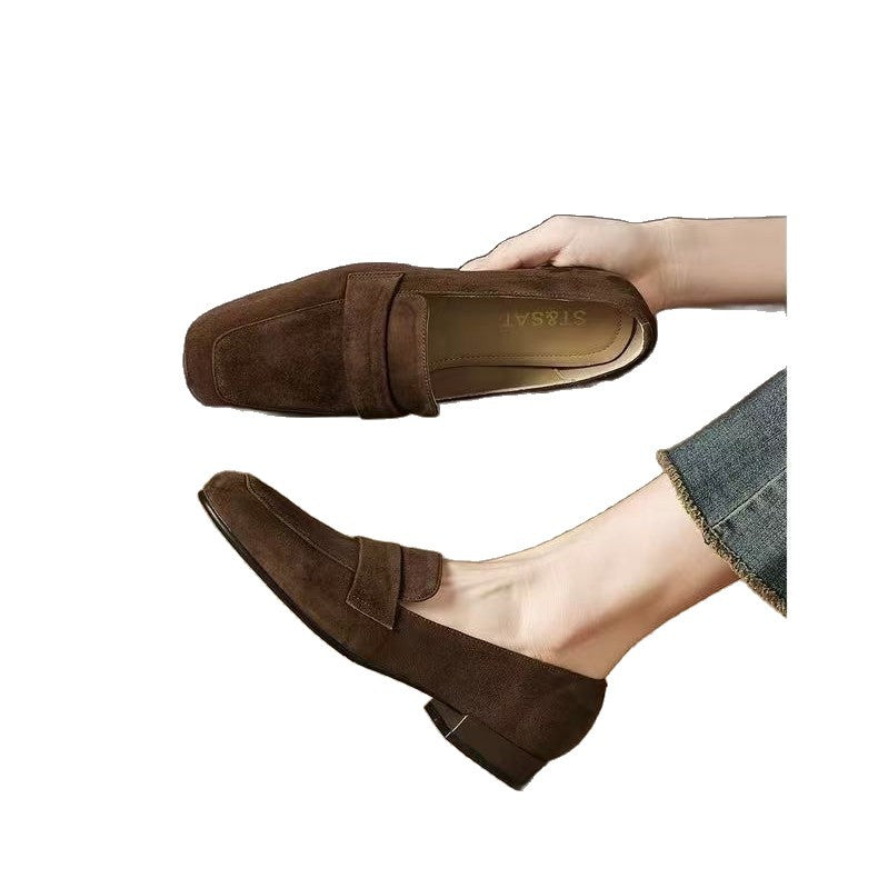 Damen Elegante Mokassins aus Veloursleder Echo Archiv