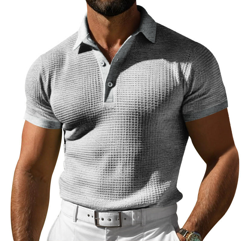 Herren sportliches Poloshirt mit strukturiertem Design und atmungsaktiven Eigenschaften Echoarchiv