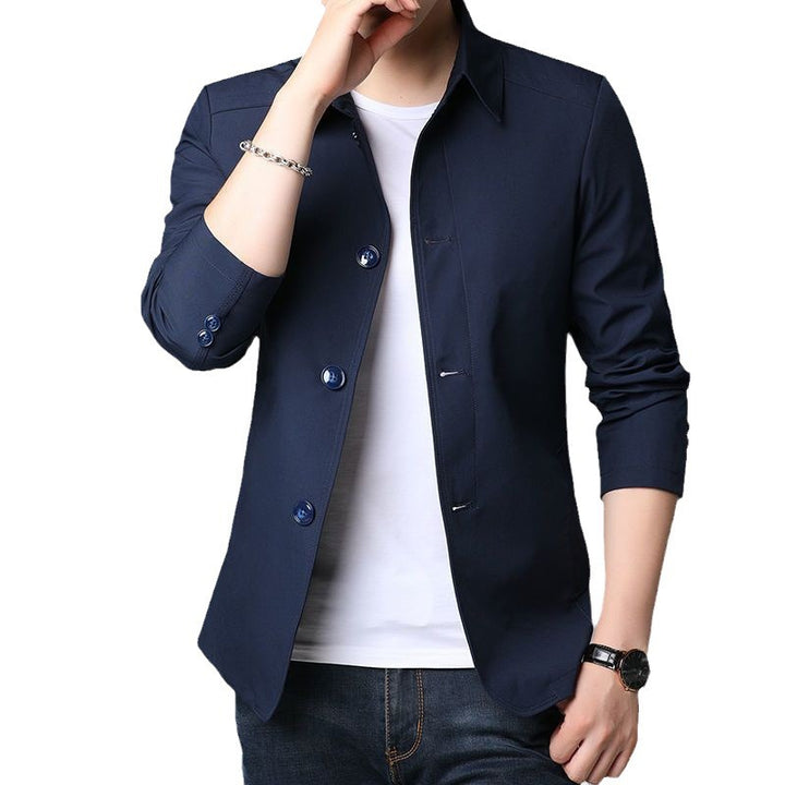 Herren lässige Übergangsjacke mit modernem Schnitt und praktischen Taschen Echoarchiv