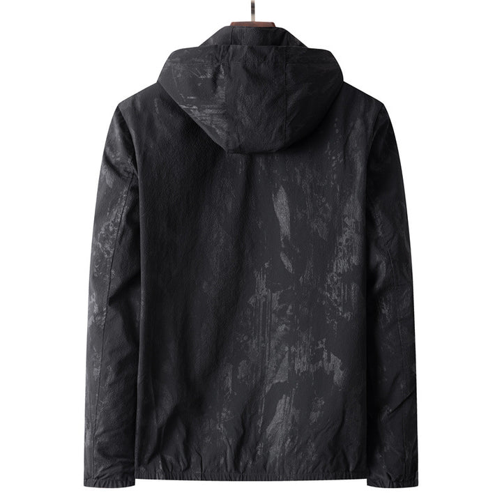 Herren Leichte Softshell-Übergangsjacke mit Kapuze, wasserabweisender Beschichtung und reflektierenden Reißverschlusstaschen Echo Archiv