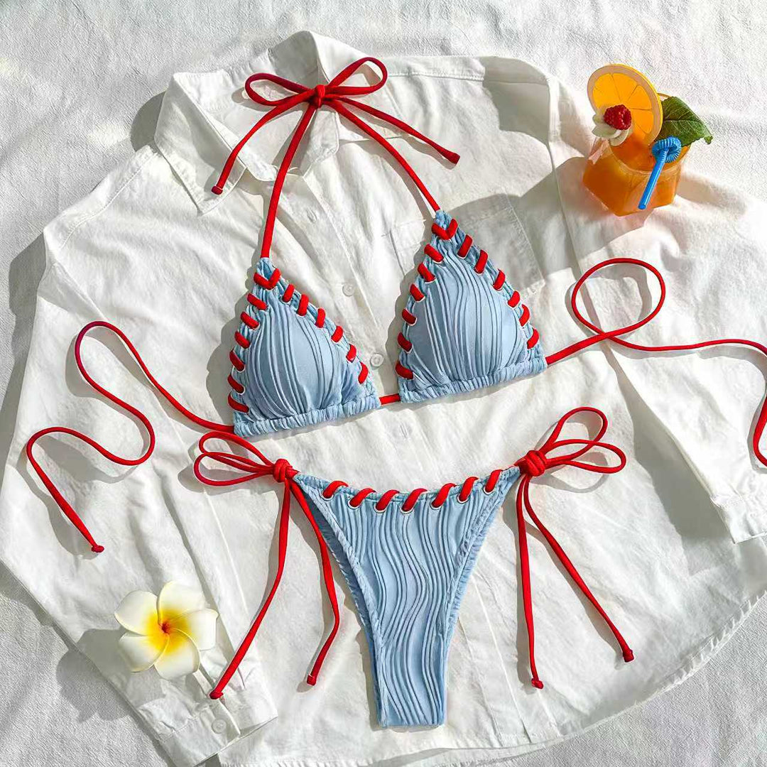 Damen Triangel-Bikini mit Rüschendetails Echo Archiv