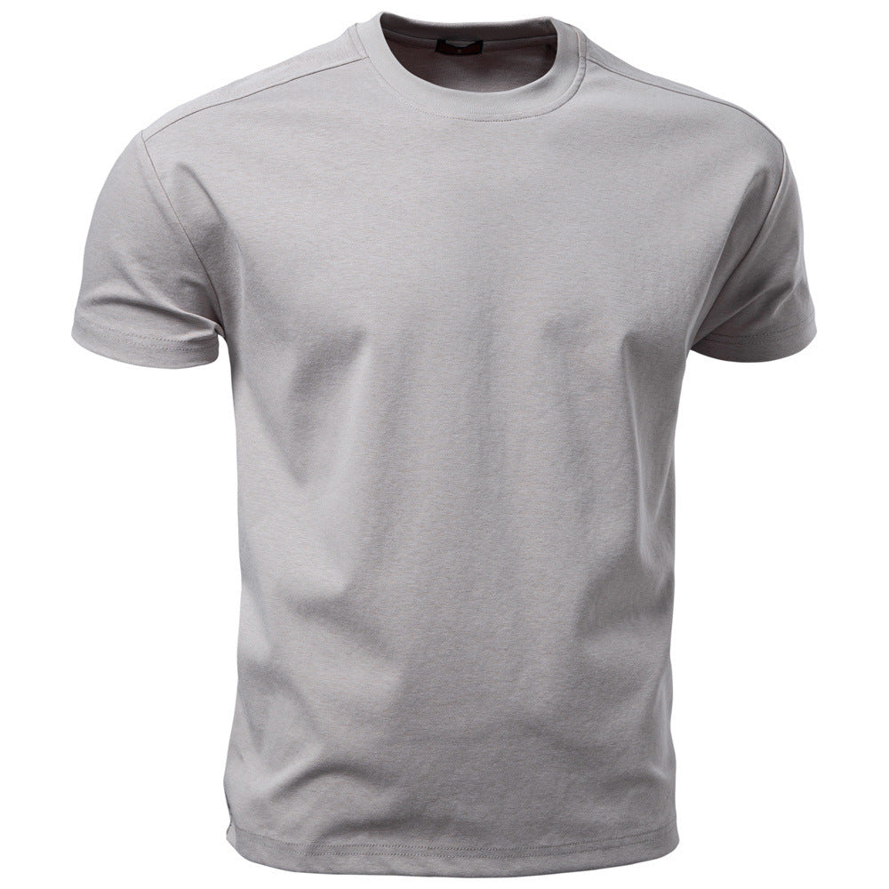 Herren nan klassisches Baumwolljersey Rundhalsshirt mit verstärktem Kragen Echo Archiv