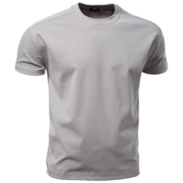 Herren nan klassisches Baumwolljersey Rundhalsshirt mit verstärktem Kragen Echo Archiv