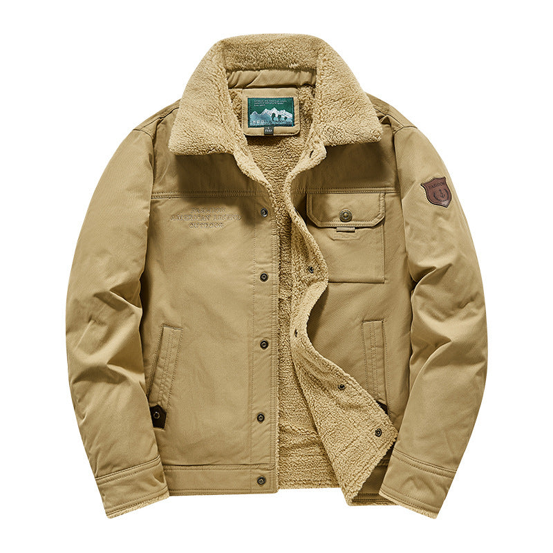 Herren lässige Übergangsjacke mit Teddyfutter Echo Archiv