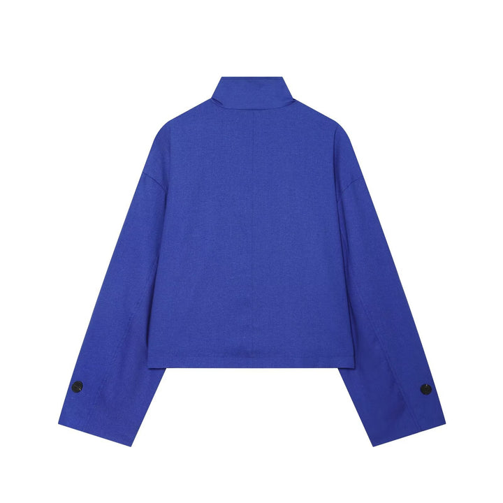 Damen Kurzjacke mit Stehkragen, Schulterriegeln und Knopfverschluss Echo Archiv