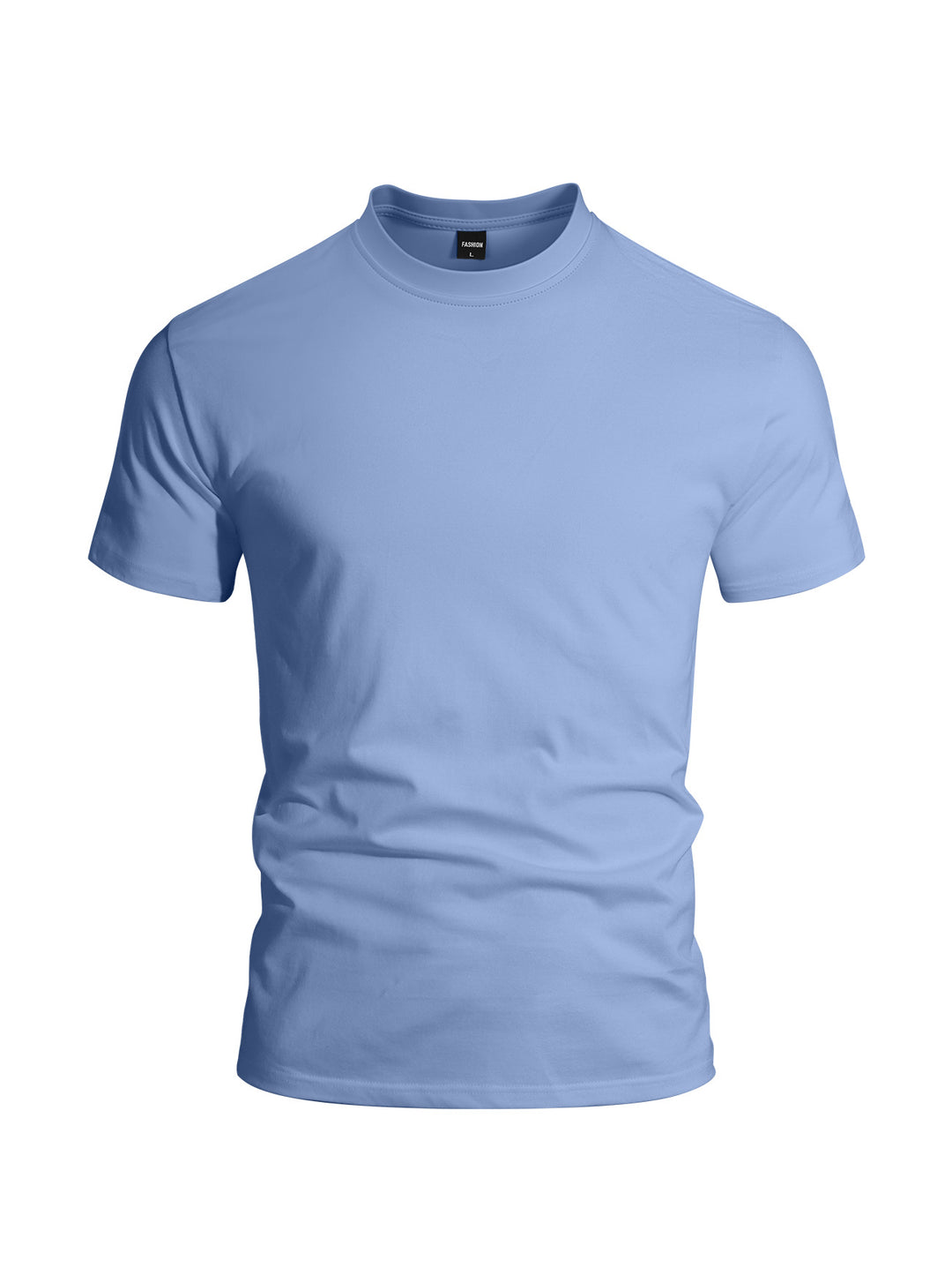 Herren nan eng anliegendes Rundhals-Basicshirt aus Singlejersey mit verstärktem Nackenband Echo Archiv