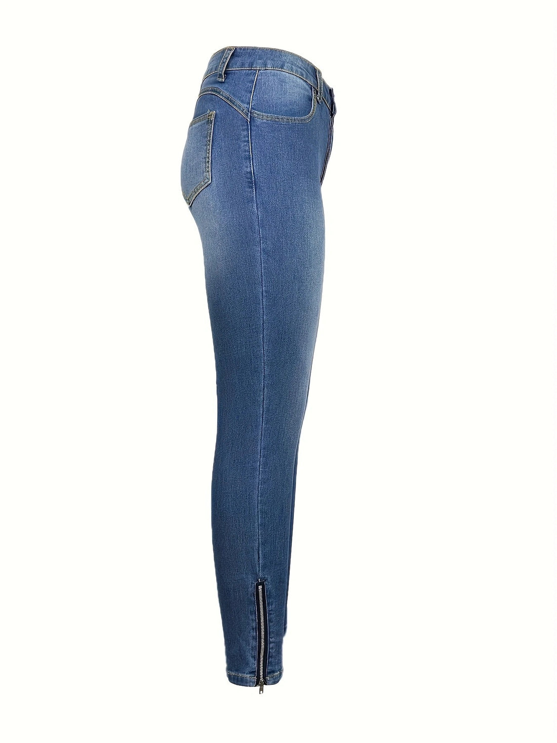 Damen Hochtaillierte Stretch-Cargo-Jeggings mit schmaler Passform und seitlicher Cargotasche Echo Archiv