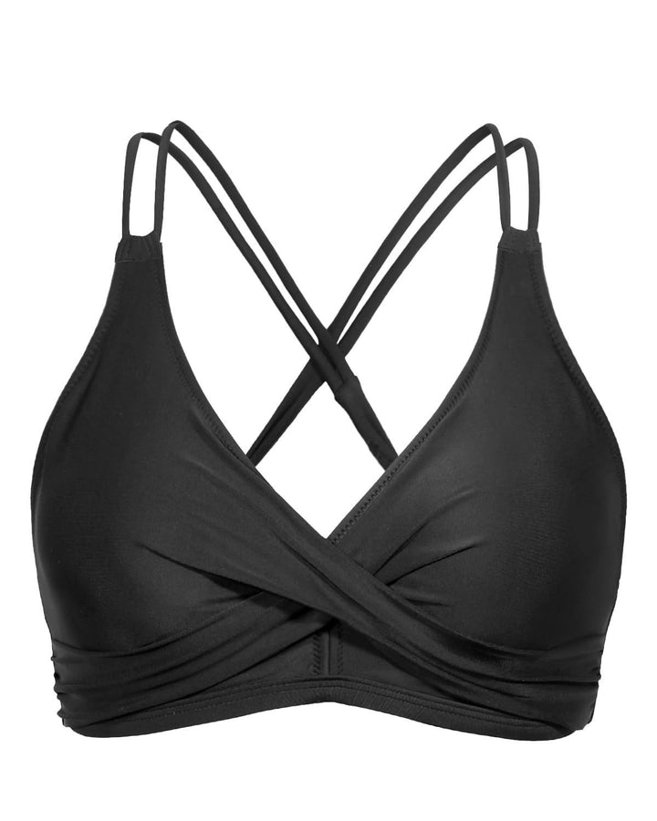 Damen Sportliches Bikinioberteil mit raffiniertem Wickeldesign Echo Archiv
