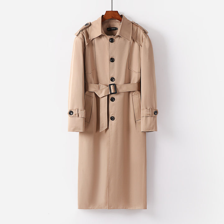 Damen eleganter leichter Trenchcoat mit Epauletten und Knopfleiste Echoarchiv