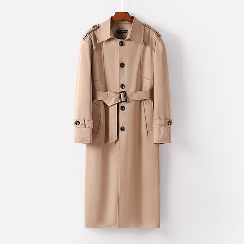 Damen eleganter leichter Trenchcoat mit Epauletten und Knopfleiste Echoarchiv