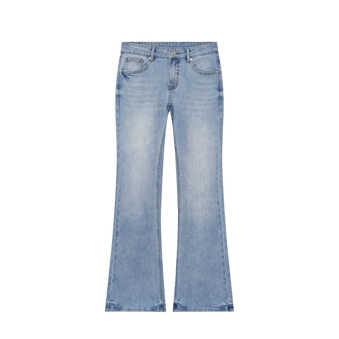 Damen Hochtaillierte ausgestellte Jeans mit Kickflare und Fünf‑Taschen‑Schnitt Echo Archiv