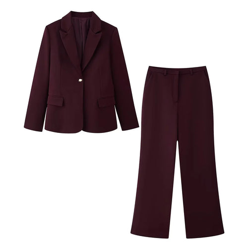 Damen weite Highwaist-Hose mit Palazzo-Silhouette, Bundschlaufen und verdeckter Verschluss – Avélisse