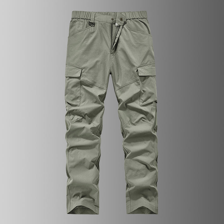 Herren Outdoor-Cargohose mit elastischem Bund, vorgeformten Knien und Multifunktions-Taschen Echo Archiv