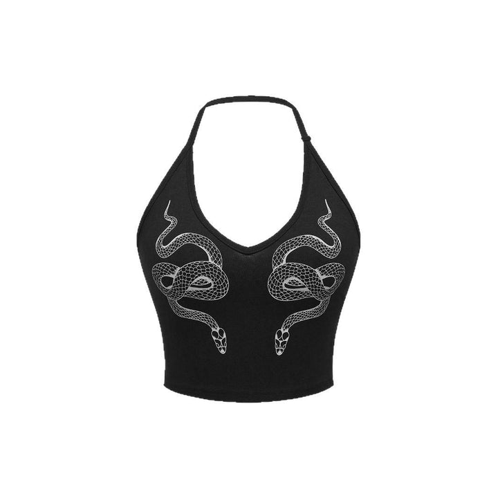 Damen Crop Top mit Schlangendesign Echo Archiv