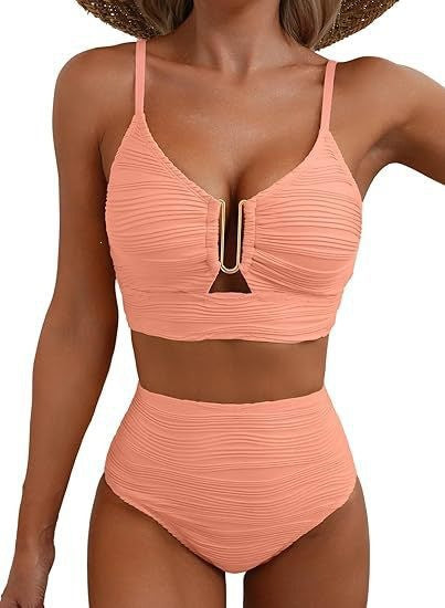 Damen Hochgeschnittener Bikini mit Raffungen Echo Archiv