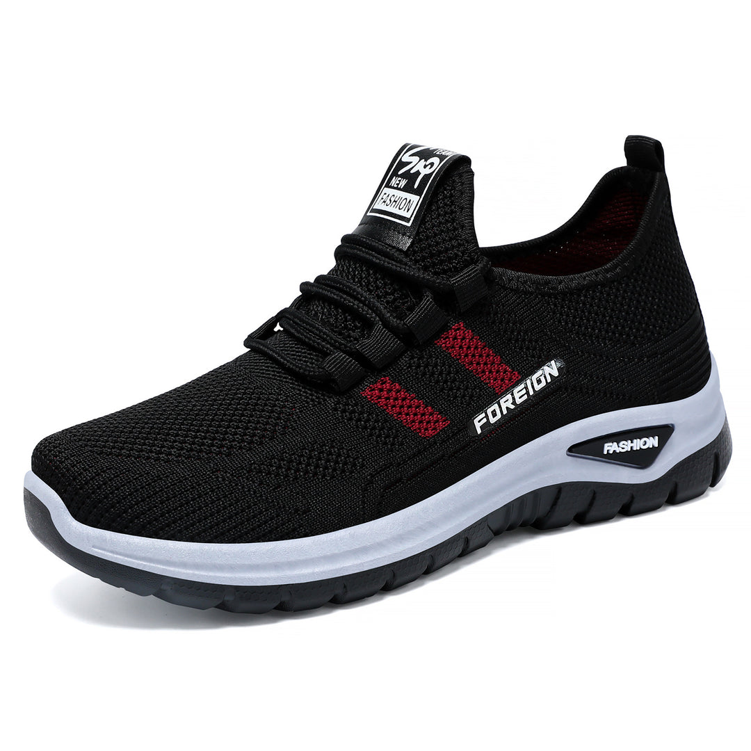 Herren nan atmungsaktive leichte Sportschuhe mit Strickobermaterial und gedämpfter Laufsohle Echo Archiv