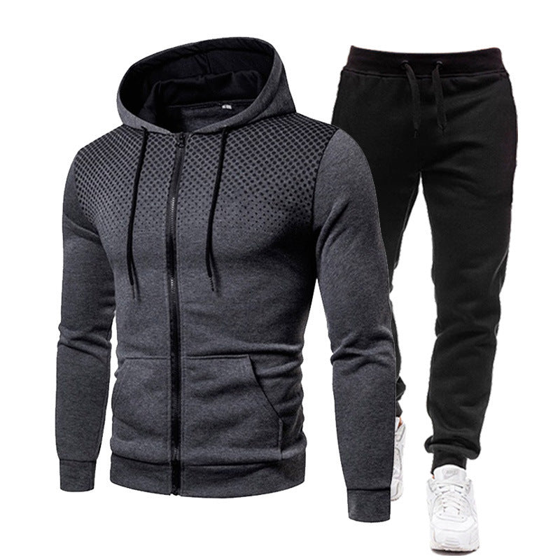 Herren Hoodie- und Jogginghose Set mit atmungsaktivem Design Echoarchiv