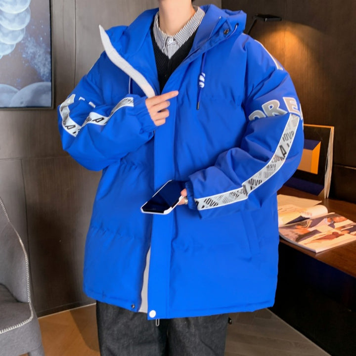 Herren Stylische Übergröße Daunenjacke Echoarchiv