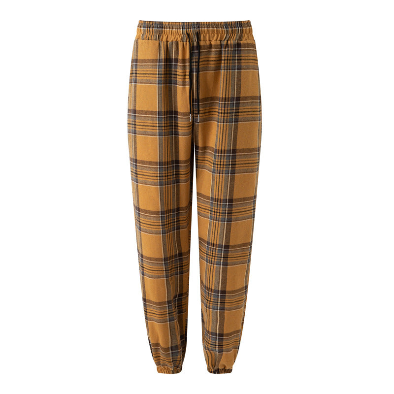 Herren gemütliche Flanell-Hose mit praktischen Seitentaschen und elastischem Bund Echoarchiv
