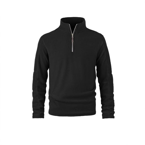 Herren Fleece-Pullover mit hohem Kragen und praktischen Reißverschlussdetails Echoarchiv