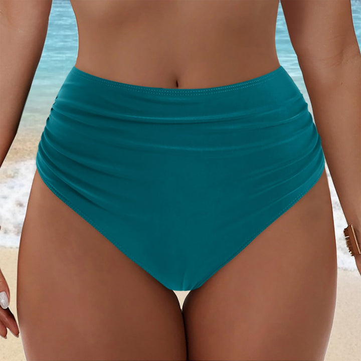 Damen Hochgeschnittenes Bikini-Höschen mit Rüschendetails Echo Archiv