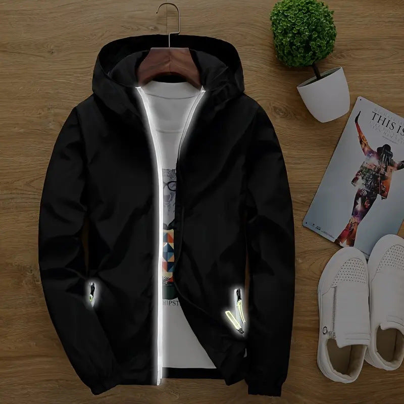 Herren leichte Funktionsjacke mit reflektierenden Details Echoarchiv