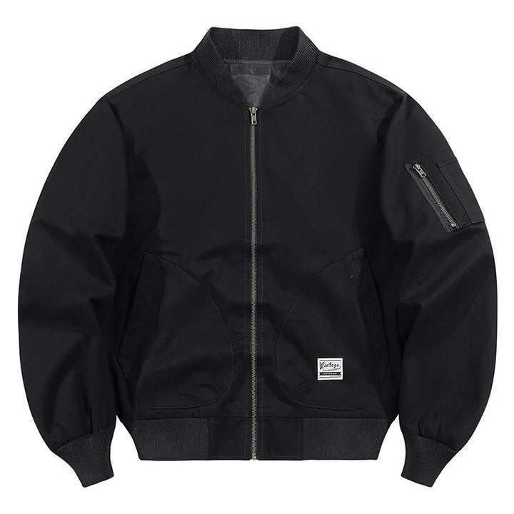 Herren Modische Bomberjacke mit praktischen Taschen Echo Archiv