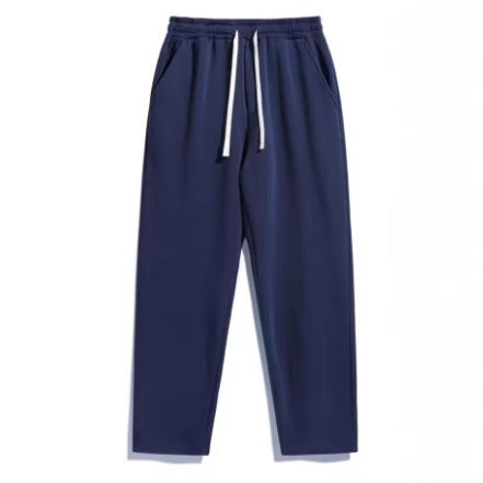 Unisex lässige Straight‑Leg Jogginghose mit elastischem Komfortbund, kontrastierendem Kordelzug und seitlichen Eingrifftaschen – Sorevano