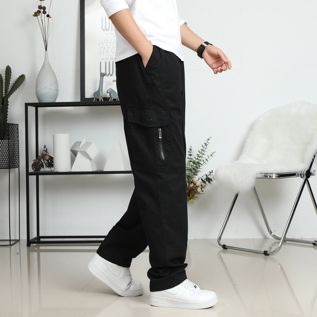 Herren Relaxed-Fit Cargohose im Utility-Design mit Kniepaneelen & Klappentaschen Echo Archiv