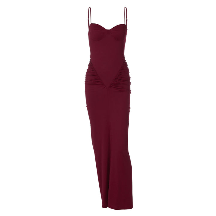 Damen Maxikleid mit Raffungen Echo Archiv